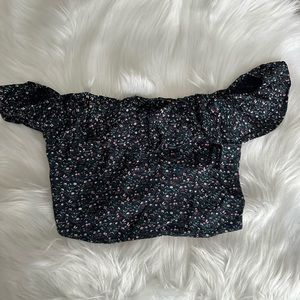 Abercrombie & Fitch Cropped Floral Top